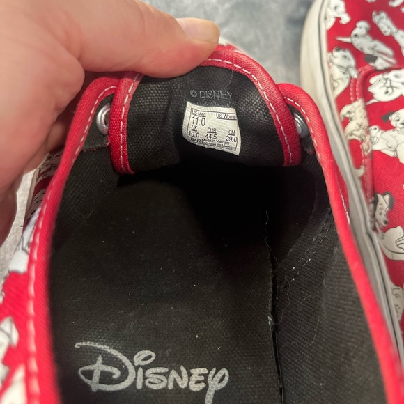 DISNEY Vans Red and White Dalmatian Print Sneakers - Picture 5 of 8